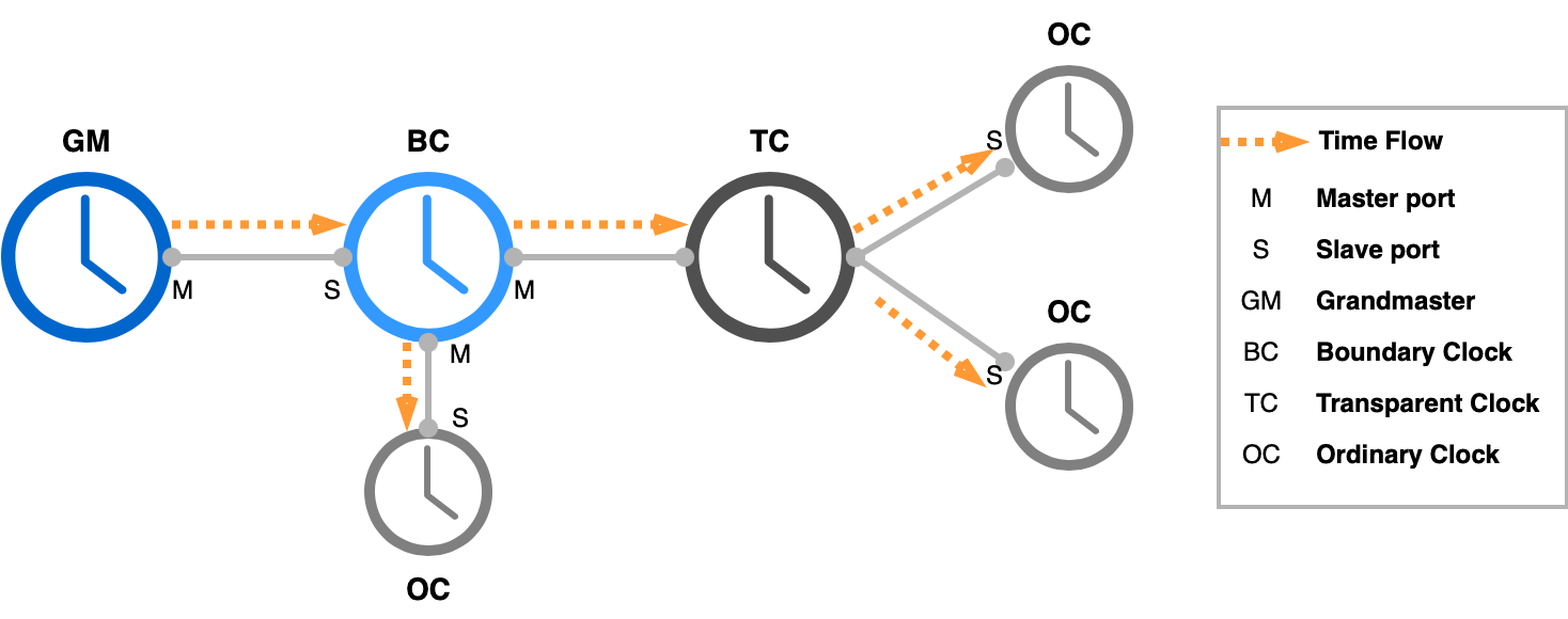 Difference types of PTP instances